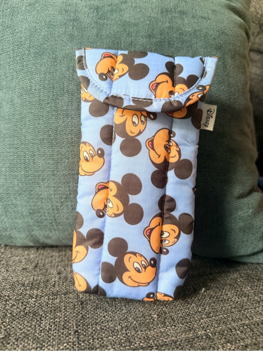 BAGGU Blue Mickey Mouse Quilted Eye Glasses Pouch